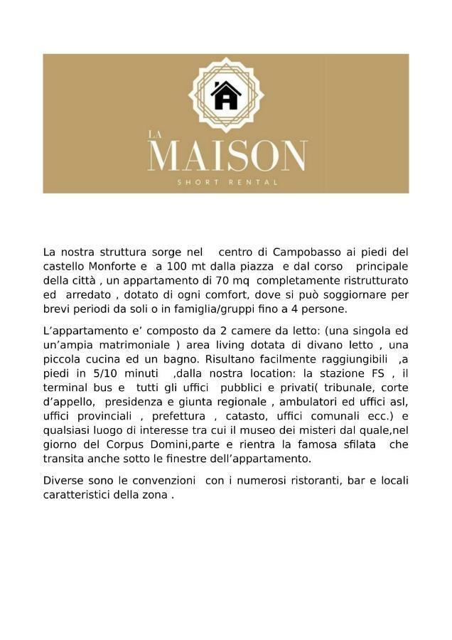 Apartment La Maison - Short Campobasso